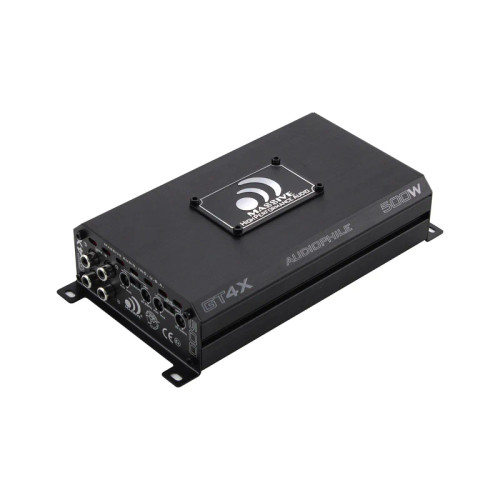 MASSIVE AUDIO GT SERIES HIGH PERFORMANCE FOUR CHANNEL COMPACT AMPLIFIER - 75W X 4 @ 4OHM, 120W X 4 @ 2 OHM