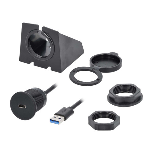 USB Type C Male To USB A Female 3.0 1 Ft.