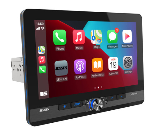 JENSEN 10.1" Mechless CPAA AV Receiver
w/ Light Ring