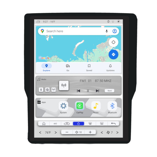 LINKSWELL LITE SERIES T-STYLE 12.1" HD TOUCHSCREEN RECEIVER FOR 2014-2018 & 2019 CLASSIC RAM TRUCKS