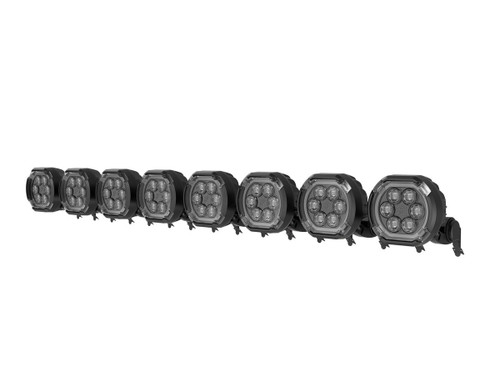 STINGER HEXCORE 51-inch Hero Light Bar (Eight 6-inch Pod Lights) for (2007-2018) Jeep Wrangler JK with Brackets and Harness, Selectable High Low Beam, Amber/White Halo Combo Beam Pattern