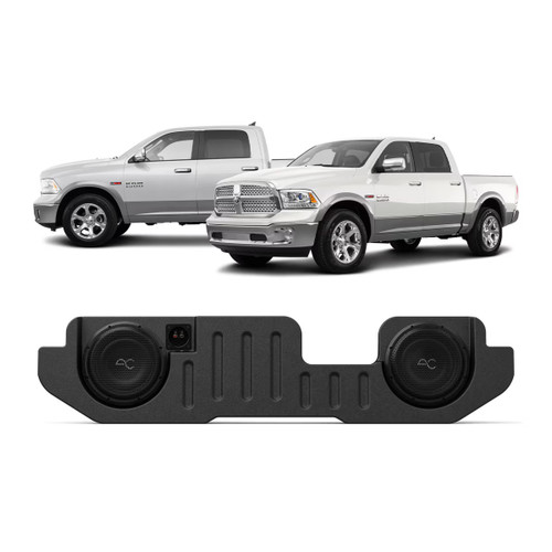 STINGER DUAL 10" UNDER SEAT SEALED SUBWOOFER ENCLOSURE FOR 2002-2018 RAM 1500 Quad Cab | 2009-2018 RAM 1500 Crew Cab | 2003-Up RAM 2500/3500 Quad Cab | 2009-Up RAM 2500/3500 Crew Cab | 2019-Up RAM 1500 Classic Quad/Crew Cab