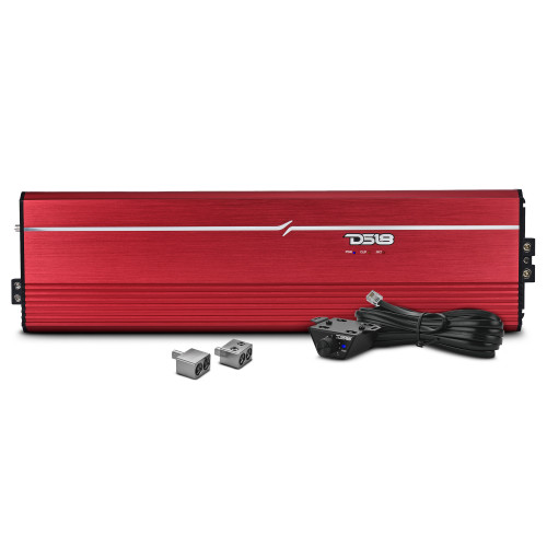 DS18 FRP Full Range Class D 1 Channel Amplifier 12000 Watts Rms @ 1 OHM - RED