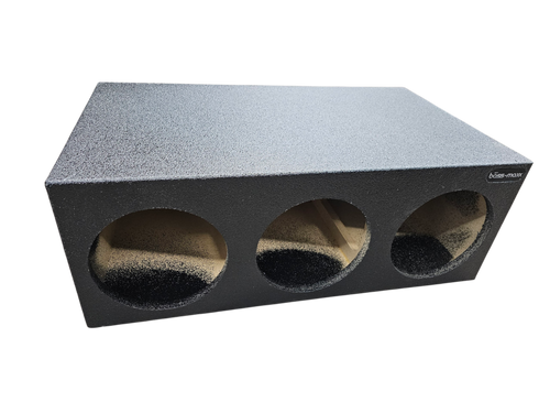BASSMAXX TRIPLE 10" POLY COATED VENTED ENCLOSURE