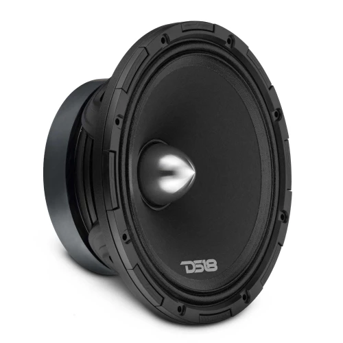 DS18 PROJECT360 8"" Mid-High 98 dB Loudspeaker - 300W RMS 4-Ohm w/Bullet- Rotating Recone Design For Quick Repair