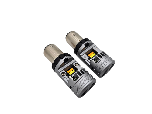 VYPR 1157 WHITE / AMBER SWITCH BACK  HIGH OUTPUT LED WITH BUILT IN CANBUS  BULBS - PAIR