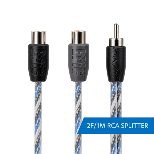 EPIC 1 MALE - 2 FEMALE TWISTCORE PAIR RCA SPLITTER