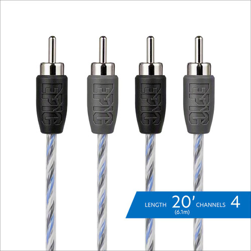 EPIC 4 CHANNEL TWISTCORE PAIR RCA 20 FT / 6.1 M