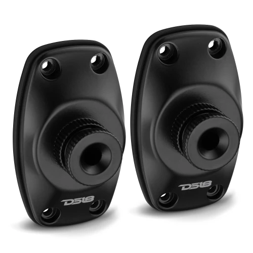 Flat Surface Mount Bracket for NVY Tower Speakers Black - PAIR