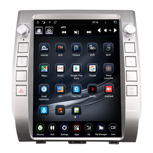 LINKSWELL GEN V Toyota Tundra 12.1"
Radio/Tablet
, 2014-2021 Toyota Tundra Android 9.0 w/HDMI Out Wireless PhoneLink, SAT Ready