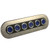 RACESPORT 6-Button 60-Amp On-Off Waterproof Stainless Steel Switch Panel with Pre-Wired and Fused Blue LED On-Off Switches
