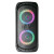 ALPHASONIK REAKTOR BLUETOOTH PORTABLE PARTY SPEAKER, RECHARGEABLE, MULTI COLOR LED LIGHTING, USB, AND SD - BLACK