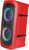 ALPHASONIK REAKTOR BLUETOOTH PORTABLE PARTY SPEAKER, RECHARGEABLE, MULTI COLOR LED LIGHTING, USB, AND SD - RED