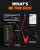 WOLFBOX Cordless Portable Car Battery Jumper 4000A(peak), with 65W Quick Charger, LED Display, 24000mAh Power Pack with Booster, LED Light, Jumper Cables