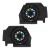 DS18 Polaris RZR-PRO 2020-2024 Rear Speaker Pods Loaded with NXL-iQ 6.5" Coaxial Speakers with Digital LED Lighting