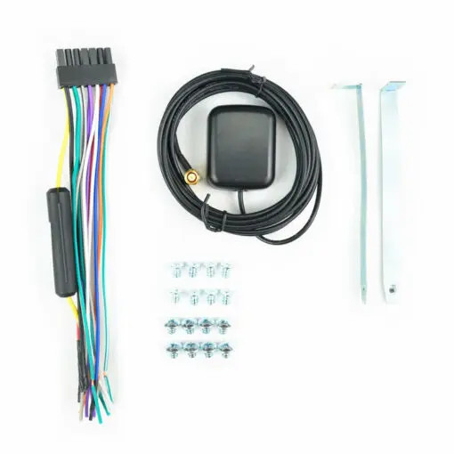 DUAL 7" DOUBLE DIN MECHLESS NAVIGATION TOUCH SCREEN RECEIVER / BLUETOOTH / 2V PREOUTS / MICRO SD / 7EQ PRESETS / CAMERA INPUT / GOOGLE & SIRI ASSISTANT BUTTON