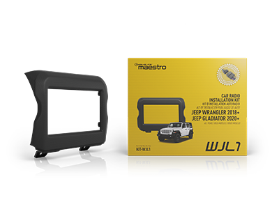 WJL1 dash kit offers factory-grade fit and finish when replacing the factory radio in all trims of the 2018+ Jeep Wrangler and 2020+ Jeep Gladiator.
