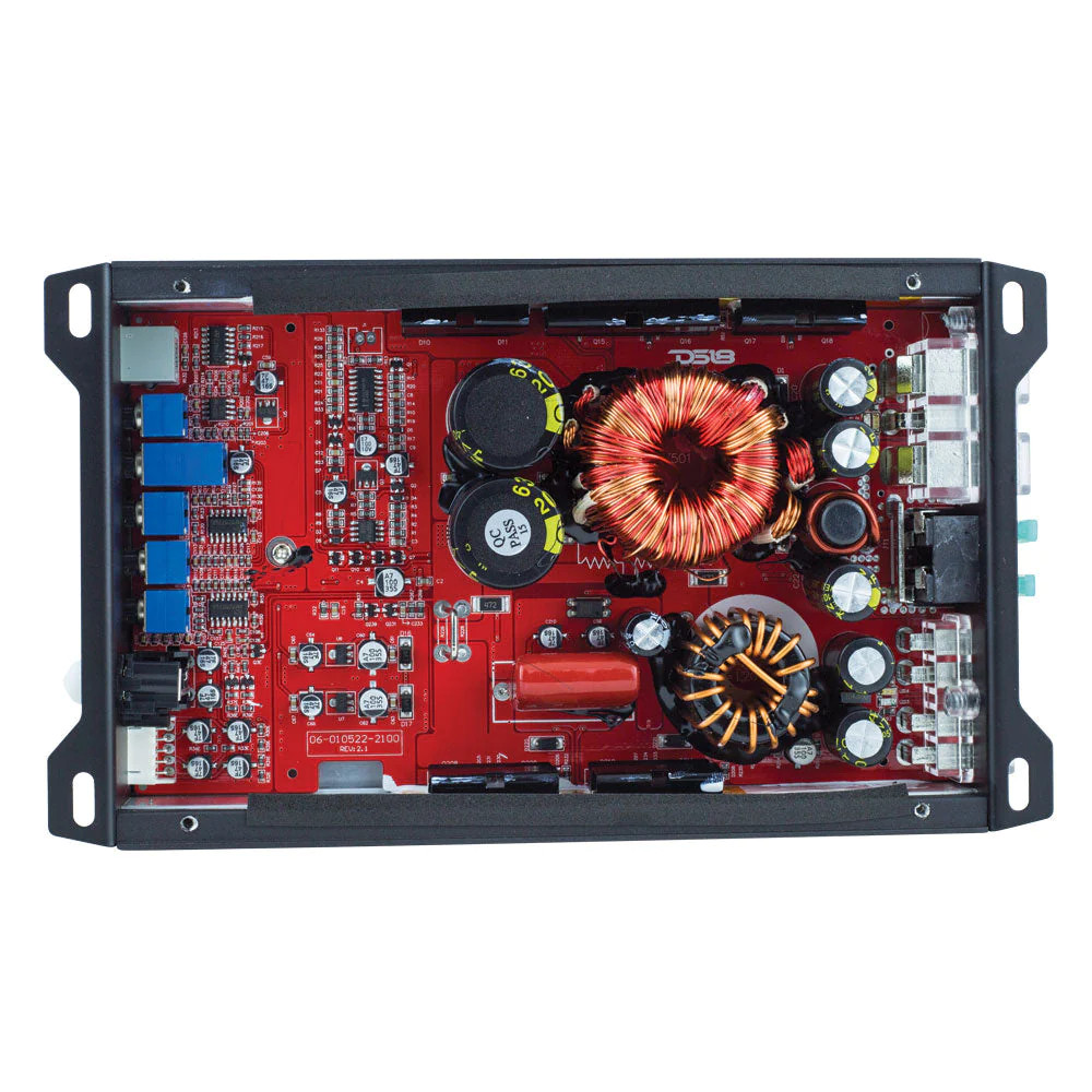DS18 CANDY-X1B Compact Class D 1-Channel Monoblock Car Amplifier 1800 Watts 1-Ohm