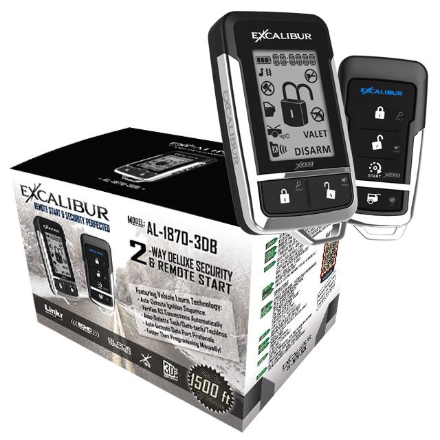 EXCALIBUR 2 WAY LCD REMOTE START & SECURITY SYSTEM