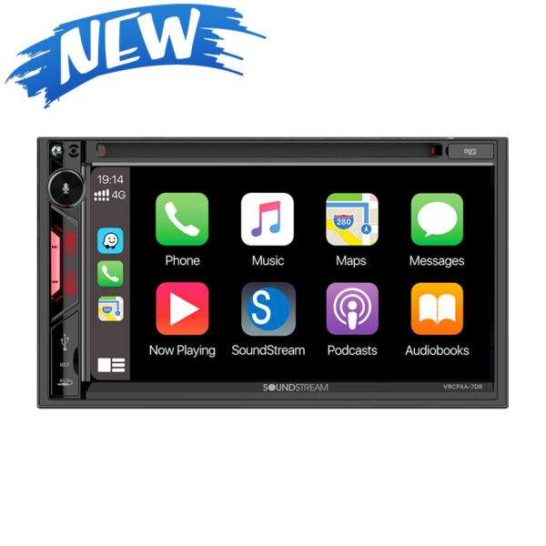 Soundstream 7", 2-din, DVD, CarPlay Android Auto Soundstream 7", 2-din, DVD, CarPlay Android Auto