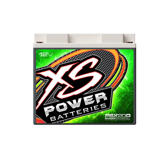XS POWER 12V AGM Battery, Max Amps 1000, CA: 330, Ah: 22, Quad Terminal