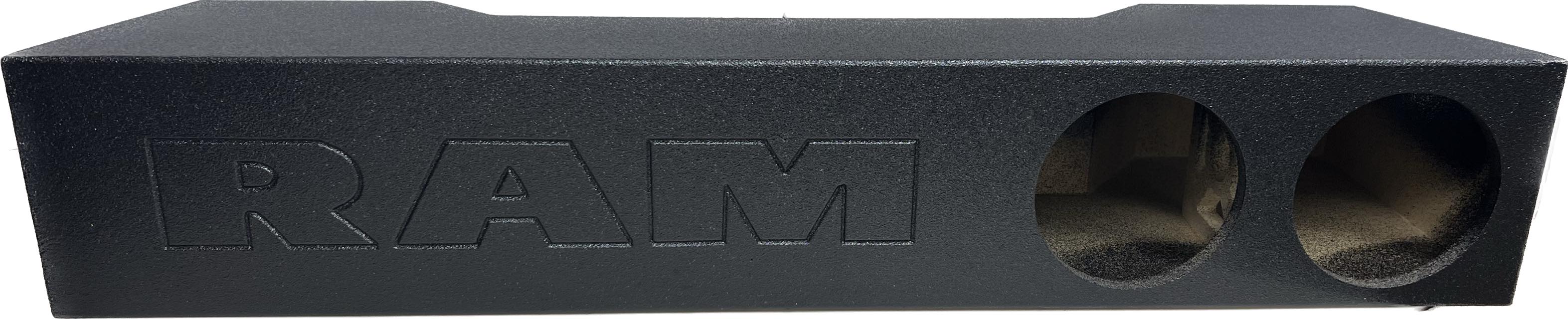 BASS-MAXX POLY COATED 2019-2023 RAM TRUCK CREW CAB DUAL 8" PORTED