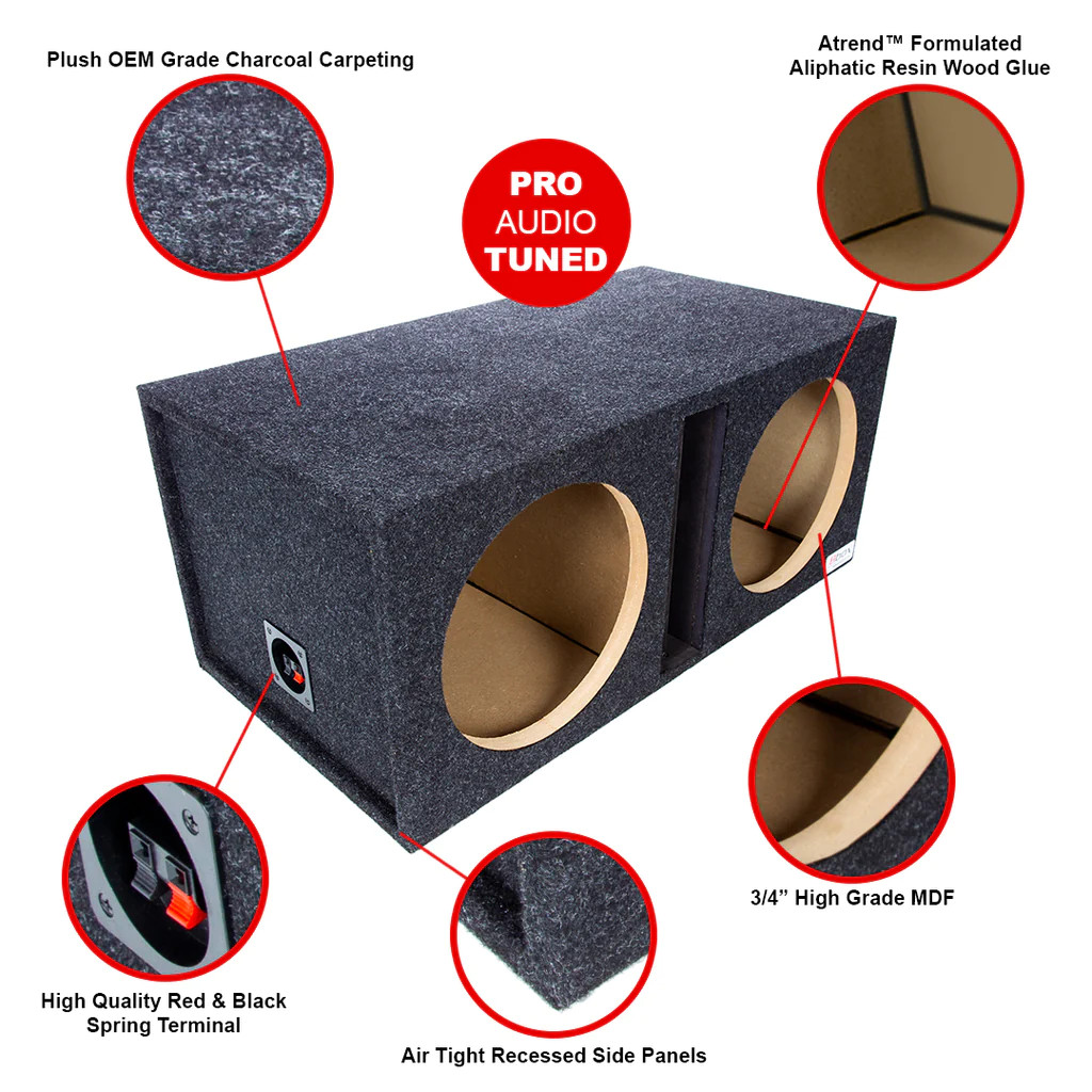 DUAL 12" CHAMBERED VENTED SUB ENCLOSURE