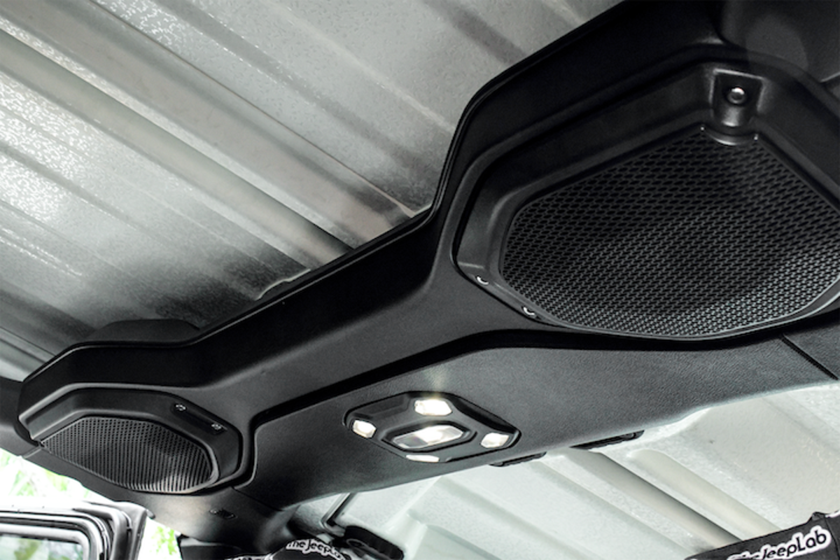 STINGER 2018-22 WRANGLER JL - GLADIATOR JT SOUND BAR SPEAKER ADAPTORS WITH GRILLS - 6.5" & 6X9" PLATES