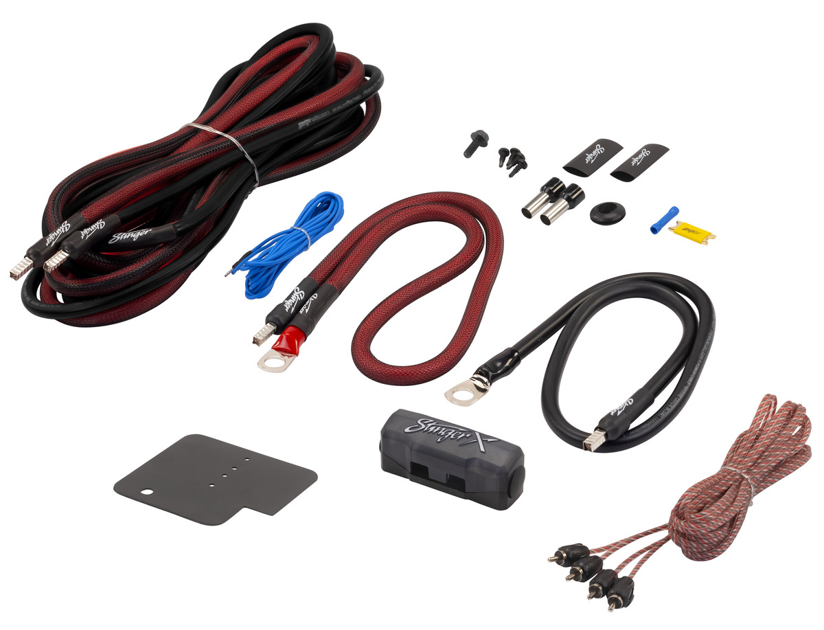 STINGER UNDERSEAT AMPLIFIER 4-GAUGE WIRING KIT FOR JEEP WRANGLER JK UNLIMITED
