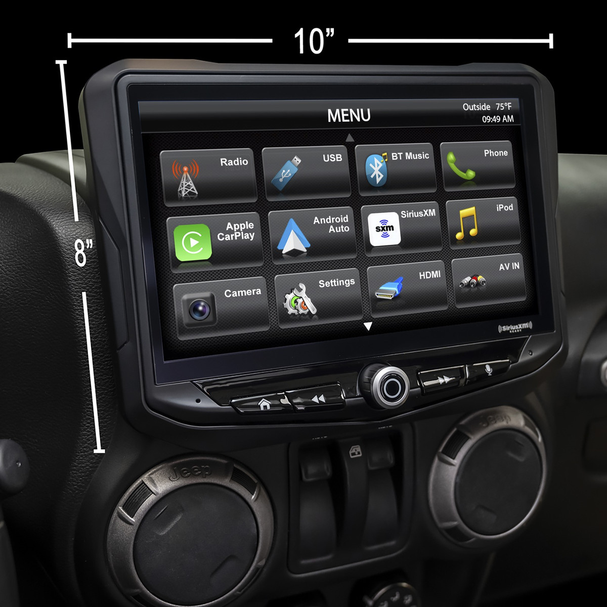 STINGER VEHICLE INTEGRATION UPGRADE KIT FOR SR-JK11H WITH STINGER HEIGH10® MULTIMEDIA HEAD UNIT