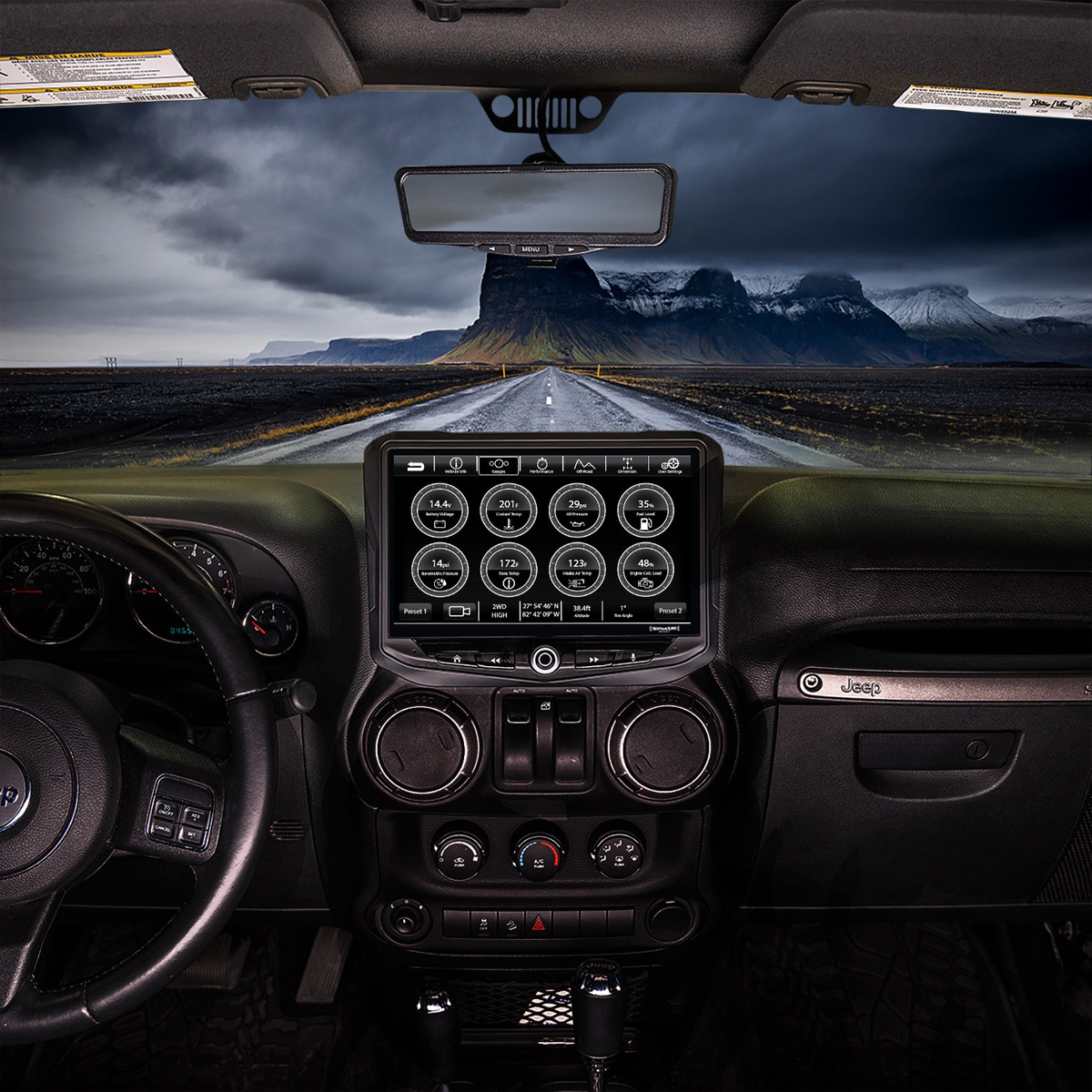 STINGER VEHICLE INTEGRATION UPGRADE KIT FOR SR-JK11H WITH STINGER HEIGH10® MULTIMEDIA HEAD UNIT