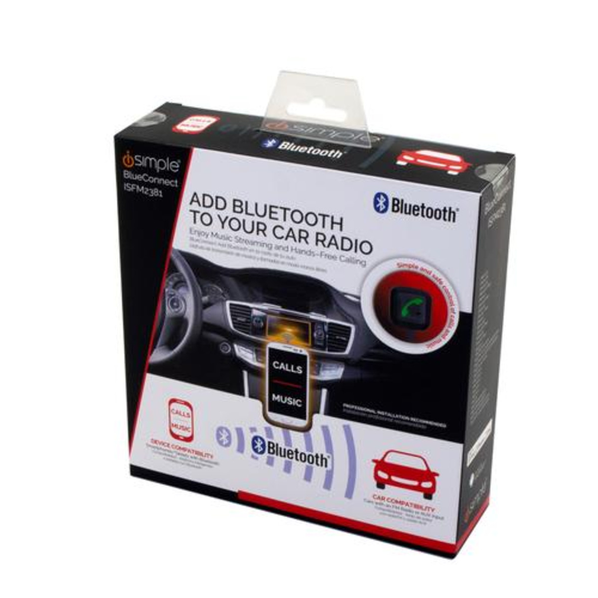 PAC BLUETOOTH HANDS FREE KIT W/ AUDIO STREAMING FOR SMARTPHONES RCA AND FM OUTPUTS