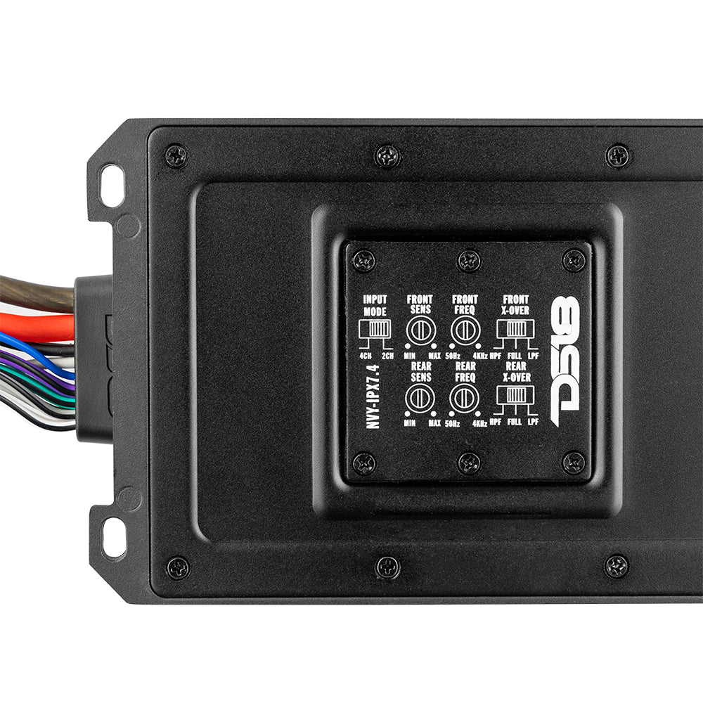 DS18 HYDRO SERIES MARINE & POWERSPORTS WATERPROOF IPX7 4CH AMPLIFIER - 120W RMS X 4 @ 4OHM, 200W RMS X 4 @ 2 OHM, 350W RMS X 2 @ 4 OHMS BRIDGED -