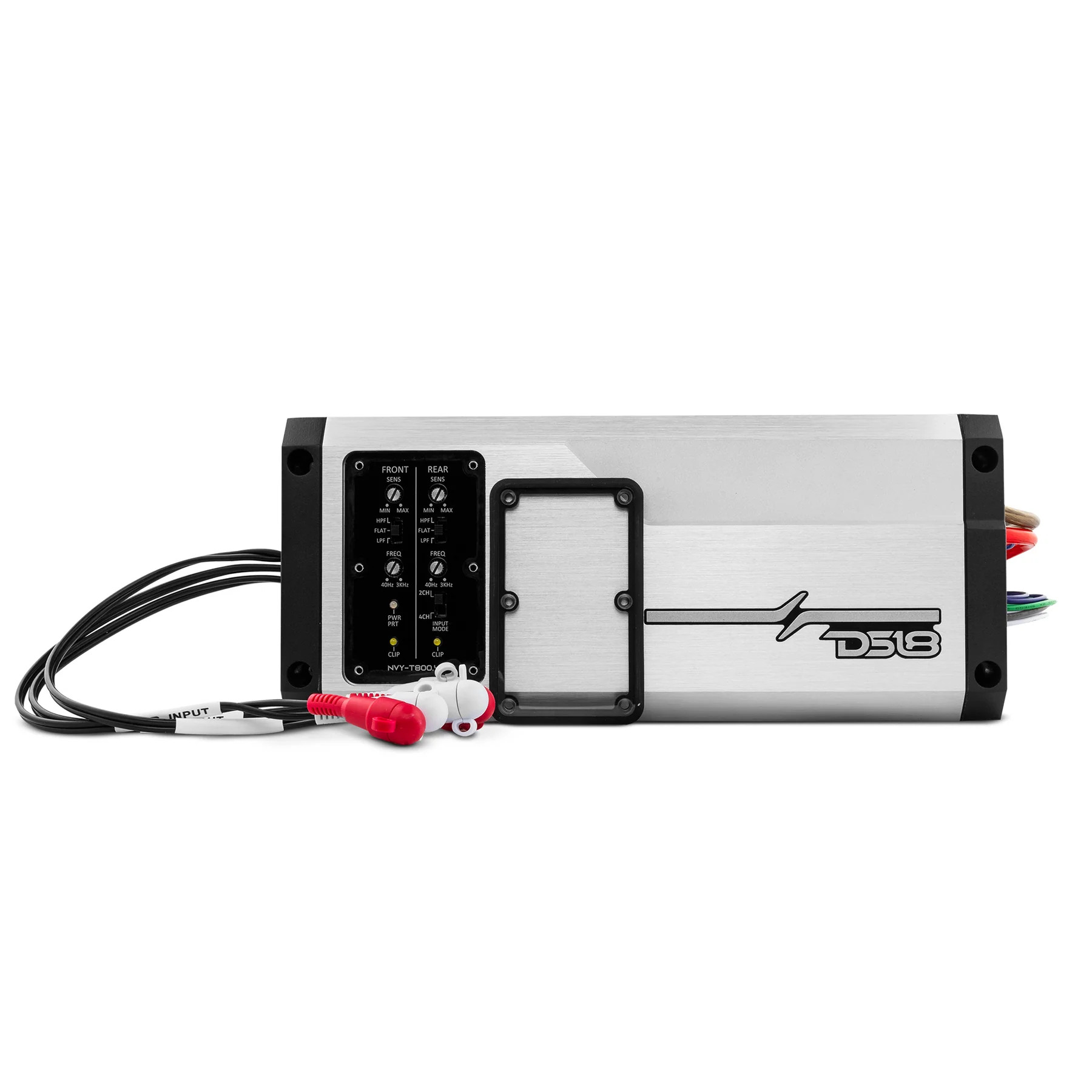 DS18 HYDRO SERIES MARINE & POWERSPORTS WATERPROOF IPX7 4CH AMPLIFIER - 200W RMS X 4 @ 4OHM, 300W RMS X 4 @ 2 OHM, 600W RMS X 2 @ 4 OHMS BRIDGED -