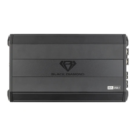 Black Diamond Full-Range Class Ab 4-Channel Amplifier 1250 Watts - (60X4@4OHM, 80X4@2OHM, 150X4@4OHM)