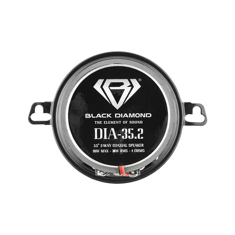 Black Diamond 3.5" Coaxial Speaker 2 Way 4-Ohm 60 Watts