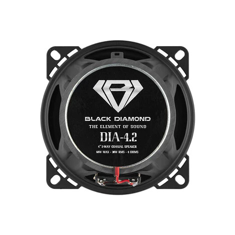Black Diamond 4" Coaxial Speaker 2 Way 4-Ohm 60 Watts