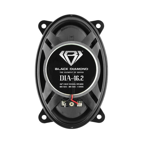 Black Diamond 4x6" Coaxial Speaker 2 Way 4-Ohm 80 Watts