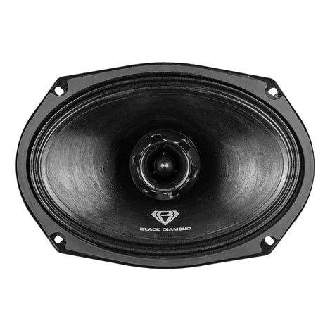 Black Diamond 6x9" Mid-range LoudSpeaker With Bullet Tweeter Built In 4-Ohm 550 Watts