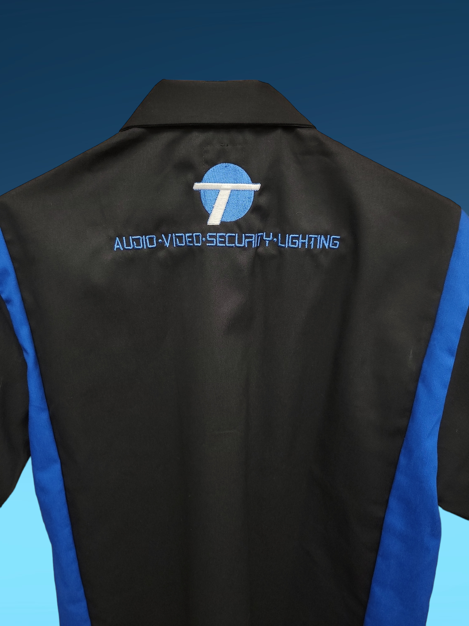 TEAM DICKIES GARAGE EMBROIDERED SHIRT - BLACK / BLUE