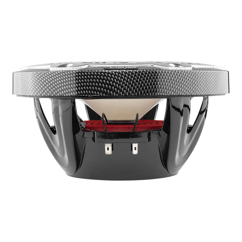 DS18 HYDRO MARINE / ATV / UTV COAXIAL 8' CARBON FIBER FINISH SPEAKERS W/ BUILT IN RGB LED LIGHTING