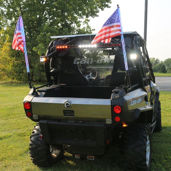 RACESPORT 5FT 5050 COLORSMART BLUETOOTH LED WHIP W/ RGB CHASING FUNCTIONS