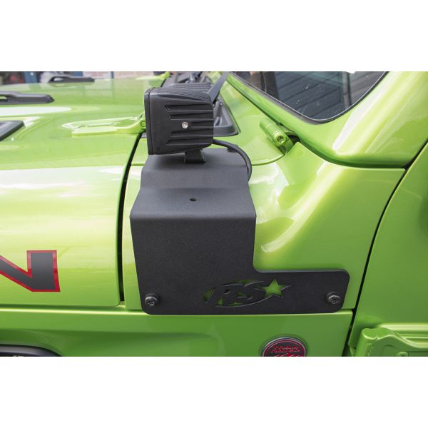 RACESPORT JEEP JL CUSTOM PILLAR MOUNT BRACKET FOR 2 OR 4 LED CUBE SPOT LIGHTS, LEFT & RIGHT