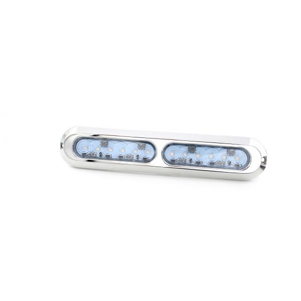 RACESPORT HydroBLAST Ultra Slim 2-POD Underwater 60-Watt LED Lighting System - Marine 316 Stainless Steel - RGB Multi-Color