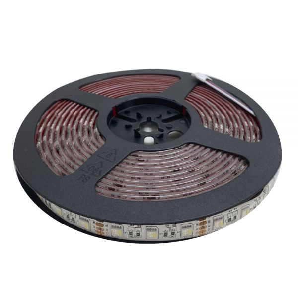 RACESPORT NEW - 16.4ft (5-Meter) RGBW Custom Tape Strip Lighting with IP67 Weatherproof WHITE Print Circuitry - Includes Remote