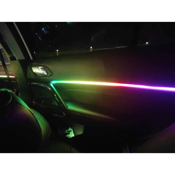 RACESPORT LED Interior Ambient 18-Piece RGBW Multicolor Ultra-Flow Series ColorSmart Vehicle Complete Kit