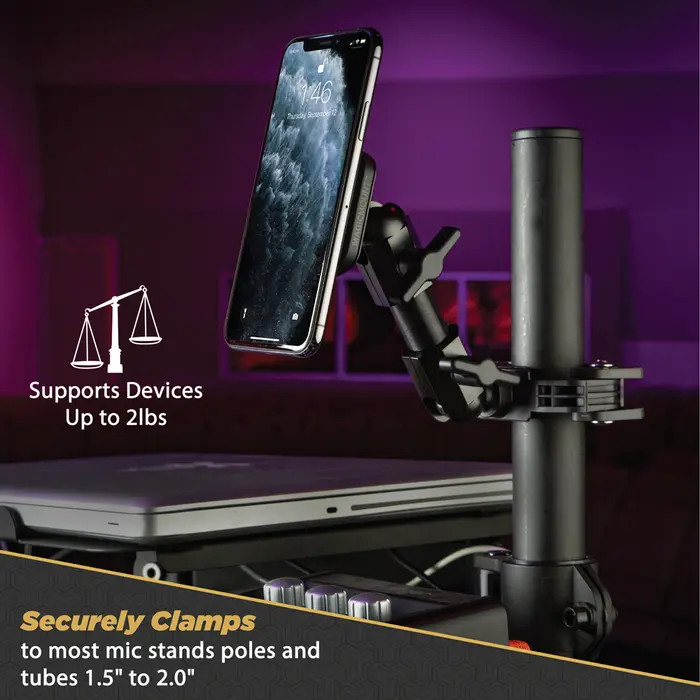 MAGICMOUNT MIC STAND, TRUSS, ROUND OR SQUARE TUBE MOUNT