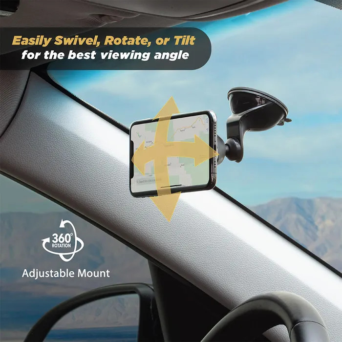 SCOSCHE MAGIC MOUNT WINDSHIELD STYLE W/ SHORT FLEXIBLE ARM