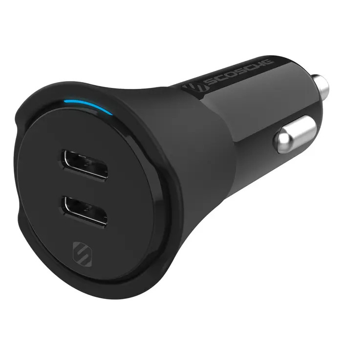 SCOSCHE USB-C 2 PORT CAR CHARGER 40W