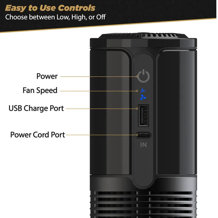 SCOSCHE PORTABLE HEPA AIR PURIFIER / DEODORIZER